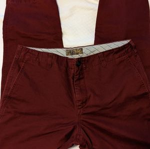 Pronto Uomo khakis 34x30 maroon